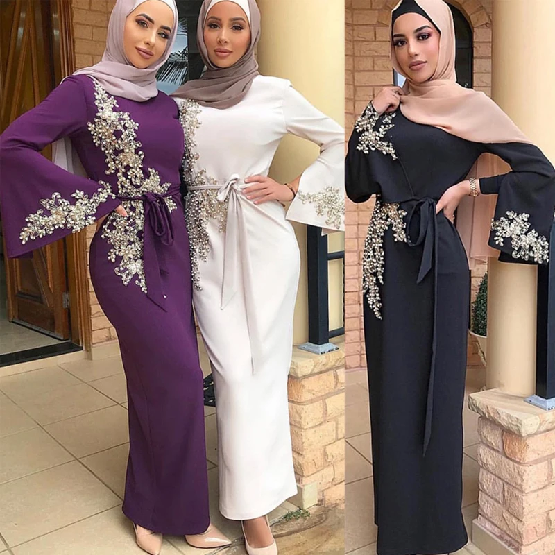 Vestido Longo abaya мусульманское платье исламское кафтан пакистанские арабские турецкие платья Elbise одеяние мусульмане Longue Восточный халат из