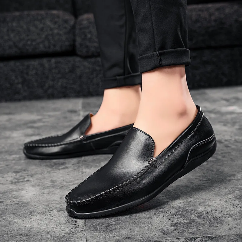Chaussures Rouge Hommes Homme Mou Casual De En Cuir jaune Confortables Fond Luxe Mode Noir Slip vin La Coudre Aa52101 Main À on rn1frqX