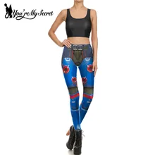 [You're My Secret] узкие леггинсы с принтом женские леггинсы для девочек Звездные войны Робот Косплей панцири комикс штаны для фитнеса