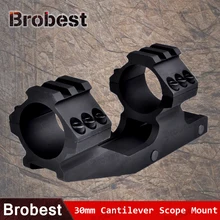 Brobest Tactical One Piece Scope Mount 25.4mm 30mm Cantilever Dual Ring Rifle scope Mount 20MM Picatinny Rail