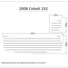 2008 Кобальт 232 Плавающая Платформа Pad 1/" 6 мм Лодка EVA тик настил