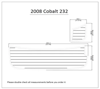 

2008 Cobalt 232 Swim Platform Pad 1/4" 6mm Boat EVA Teak Decking