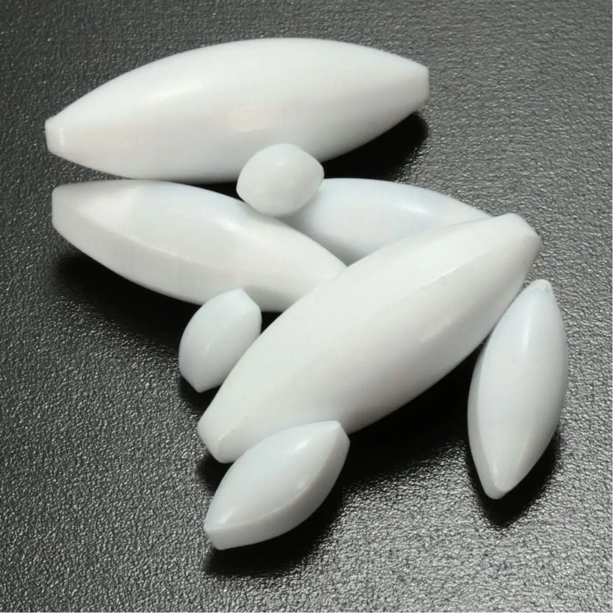 

NEW 8pcs PTFE Magnetic Stirrer Stir Bar A-Type Mixer Lab Olive Cone Set