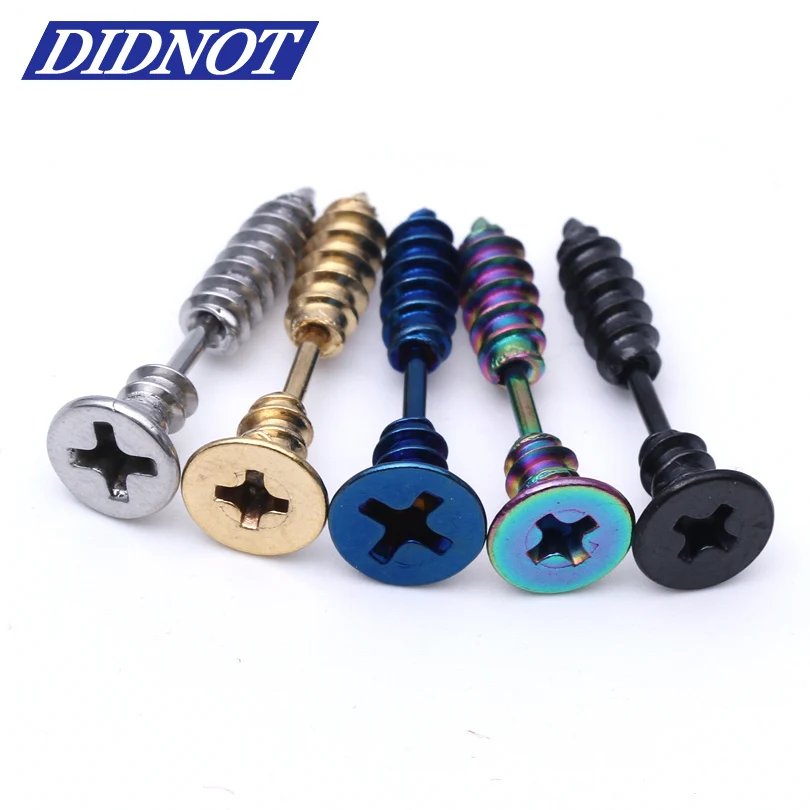 5pcs Mix Colors Fashion Modeling Earring Stainless Steel Studs 5pcs Mix Colors Fashion Modeling Earring Stainless Steel Studs Jewelry Boy Earrings Stud