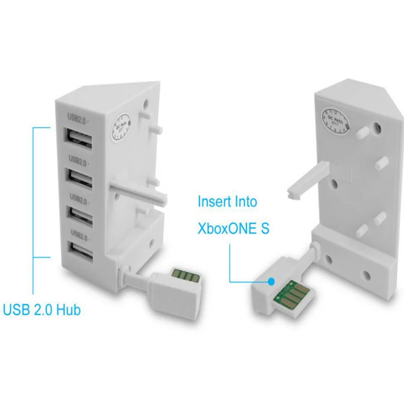 Высокая Скорость консоли продлить док-станция USB адаптер 4 Порты USB для XBox One S X-box one S игровые аксессуары 4-в-1 Новые