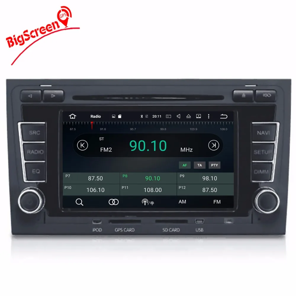 Flash Deal 2 DIN car DVD GPS For Audi A4 S4 RS4 2003-2012 with dvd player Radio navigation Audio multimedia capacitance touch screen stereo 5