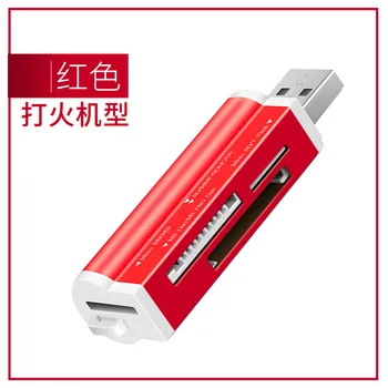 

2018 new Mini micro sd SD MMC ALL IN ONE reader USB 2.0 memory card reader High Speed external micro sd adapter