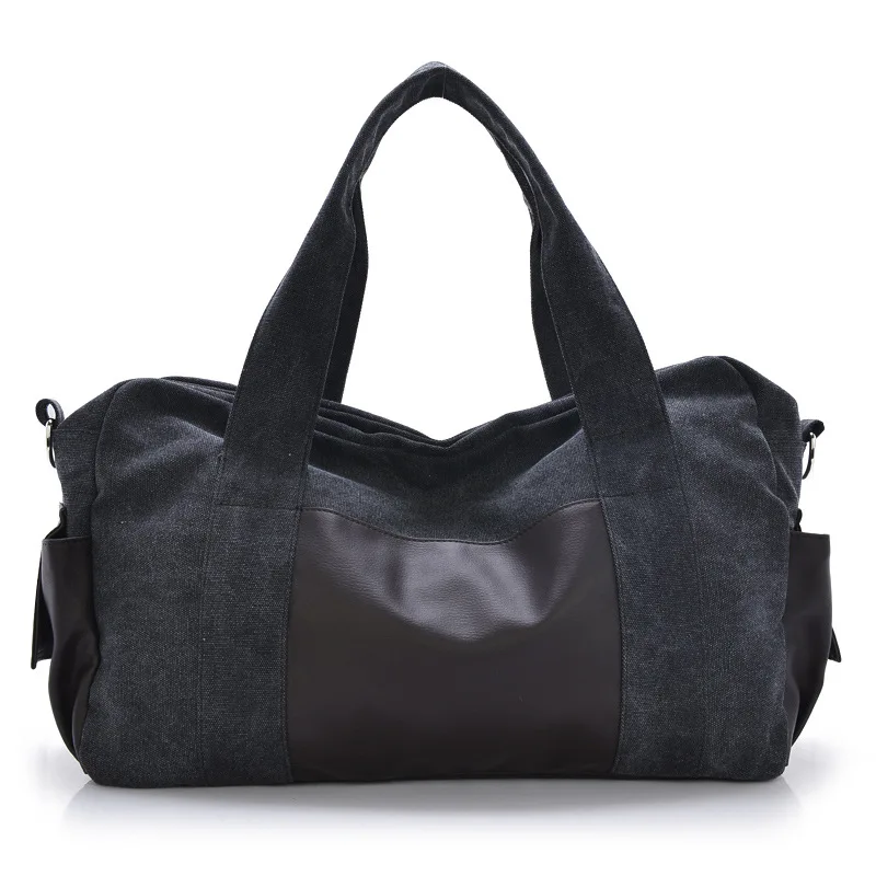 Мужская и женская сумка, водонепроницаемая Универсальная Ретро сумка, Классическая Портативная сумка, многофункциональная посылка, сумка на плечо - Цвет: Black