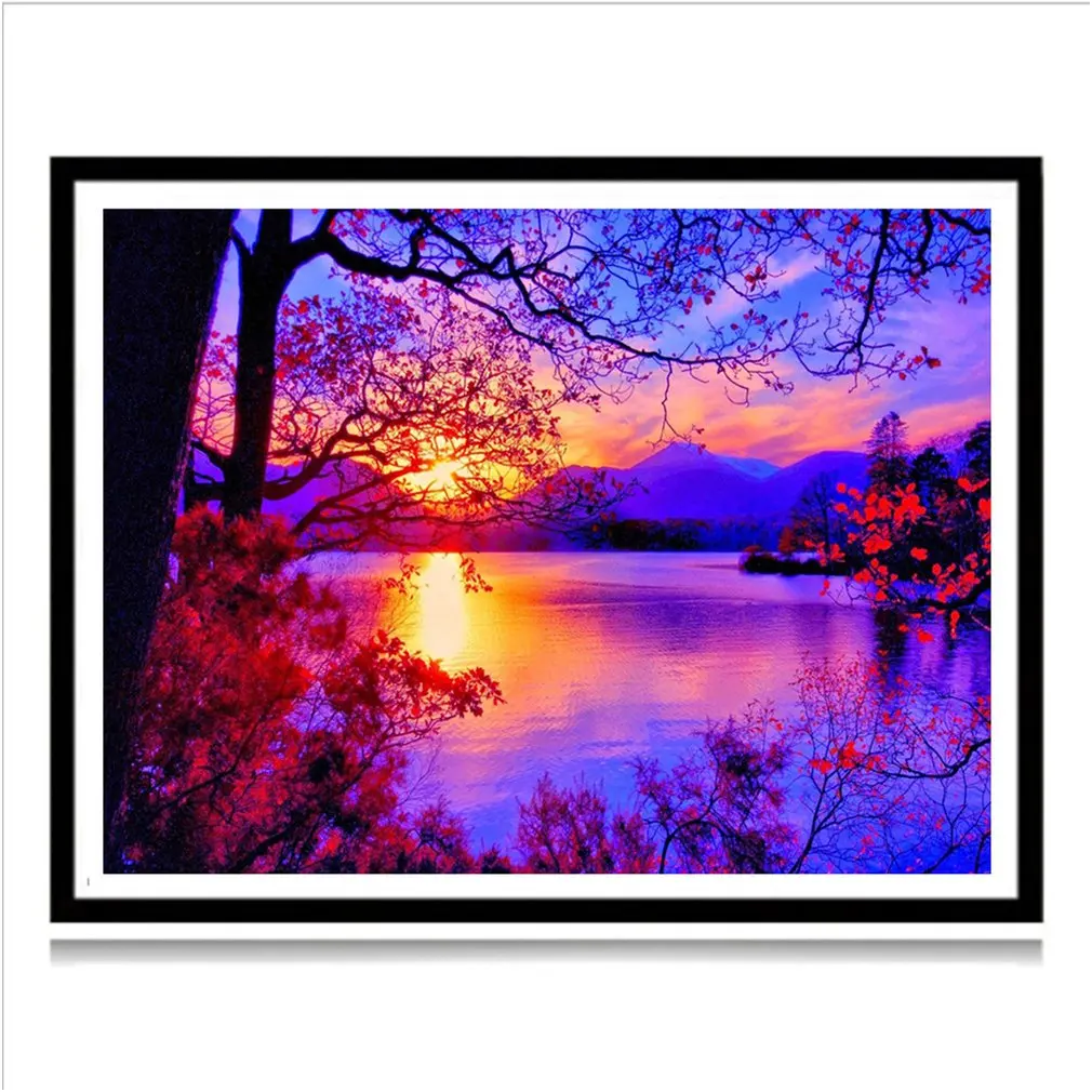 

Diamond Cross Stitch English Letters Love 5D Diamonds Full Diamond Diamond Decoration Sunset Scenery E616