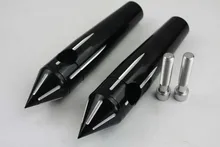 Black Spike Handlebar Risers For Yamaha Honda Suzuki Kawasaki 6″ Bars
