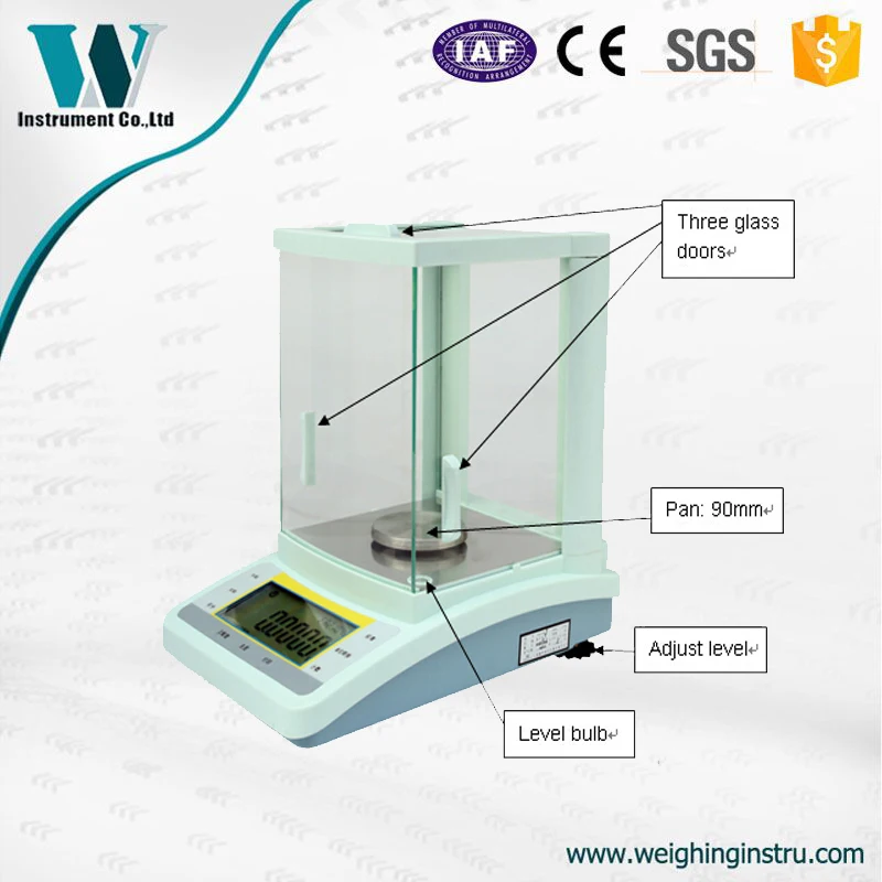 220g 0.0001g automatic calibration analysis scale digital weighingin