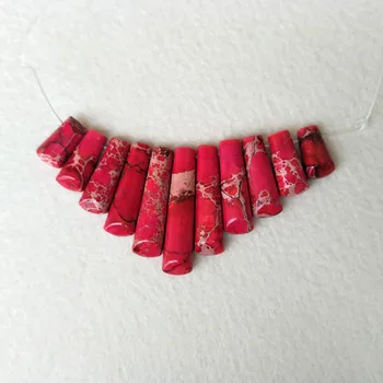 

5 Strands red Sea Sediment Imperial Pendant, Drilled Loose Bead Accessories Findings DIY Jewelry necklace making PD504