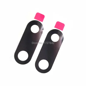 

10 pieces/lot original back rear camera glass lens with sticker for Nokia 6 white/Black