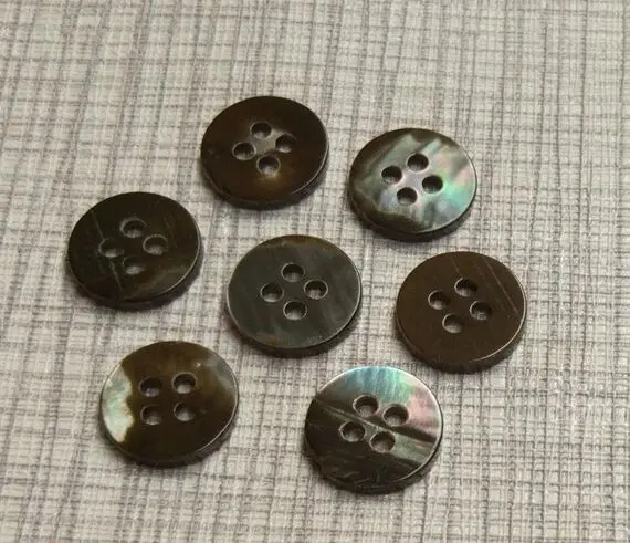 500 шт./лот маленькие круглые боковые кнопки из ракушек темно-серая рубашка на пуговицах высокого качества с отделкой в виде бабочки пуговица с дизайном «ракушка»