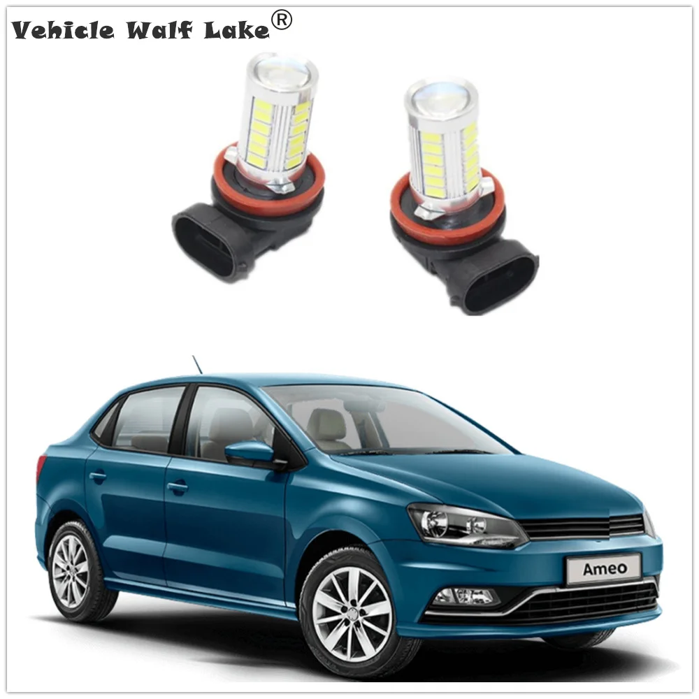 

2pcs H11/ H8 Car LED Light Bulbs For VW Ameo 2017 2018 2019 LED Fog Light Fog Lamp Bulbs