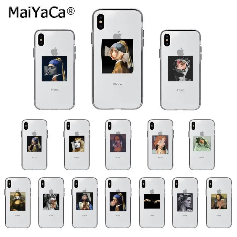 

MaiYaCa Mona Lisa Art David Colorful Cute Phone Case for iphone 11 pro 8 7 66S Plus X XS MAX 5S SE XR Cover