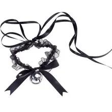 Хорошее качество, милый каваи, ручная работа, косплей, кружевной колокольчик, сексуальный милый интимный аксессуар, колье, кружевной бант, воротник, ожерелье