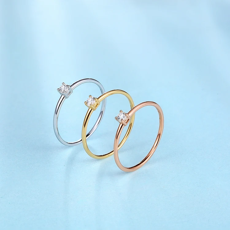 18k Pure Gold Rings Noble Diamond 750Solid Female Exquisite Elegant Precious Fine Jewelry Beautiful  Women Ring