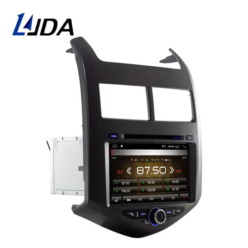 Flash Deal LJDA 2Din Car Radio Android 9.1 Car DVD Player For CHEVROLET Aveo 2011 2012 2013 Quad Core GPS Navigation WIFI Multimedia Stereo 2