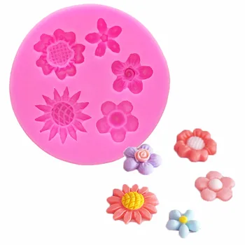 

Beautiful Flowers chrysanthemum silicone mold fondant molds cake decorating tools chocolate gumpaste mould T1140