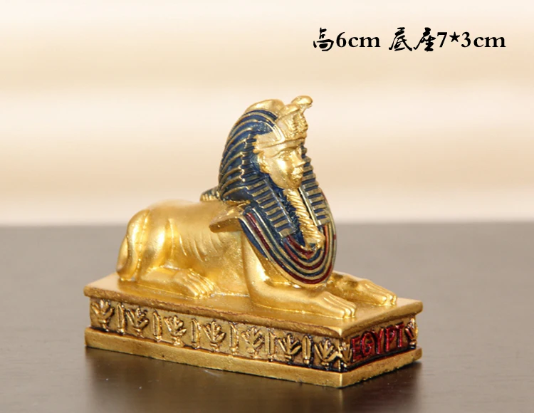 Высокое качество ручной работы Египетский Сфинкс креативные изделия из смолы Туризм Сувенир Коллекция подарков украшение дома