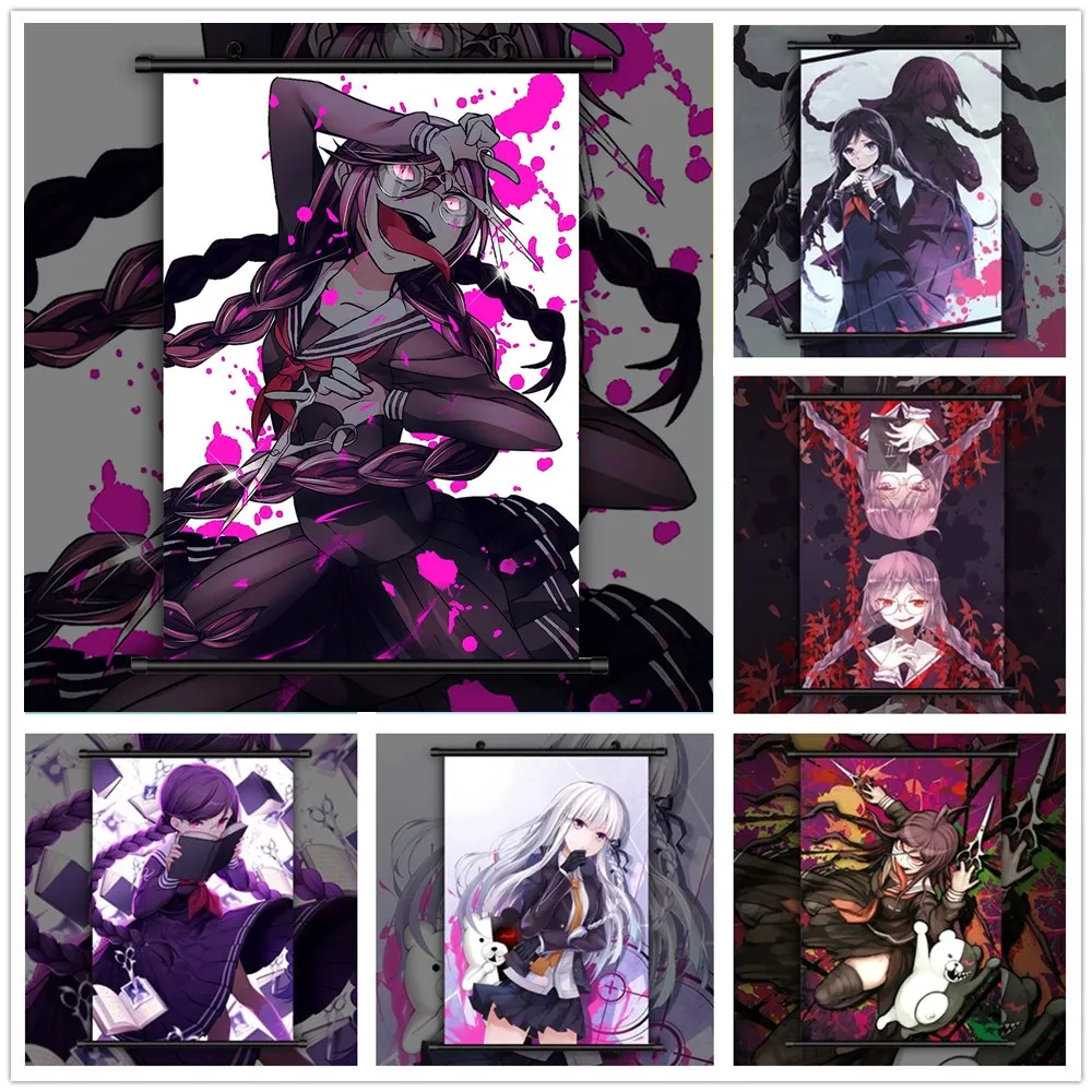 Danganronpa Fukawa Touko Аниме Манга настенный плакат прокрутка|Рисование и каллиграфия| |