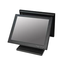 ComPOSxb dual 15 inch screen pos monitor /lcd screen monitor for supermarket pos system