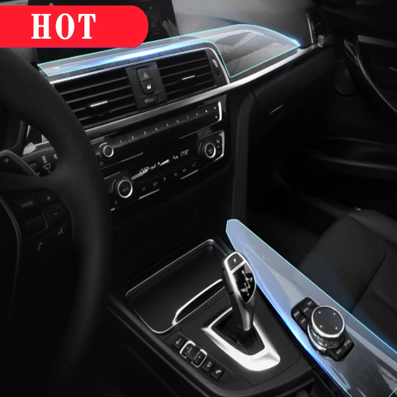 Прозрачная рекламная пленка из ТПУ для BMW 3 серии F30 F34 наклейка на центральную