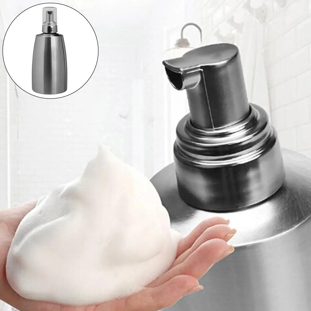 400ml Refillable Press Pump Bottle Shampoo Liquid Soap Lotion Foam Dispenser Set