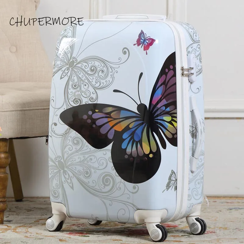 Chupermore модные креативные сумки на колёсиках для мужчин чемодан колеса 20 дюймов женские дорожные сумки пароль тележка - Цвет: style 8