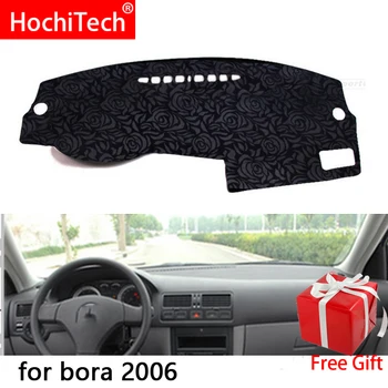 

Rose Pattern Non-slip Dashmat Dash Mat Dashboard Cover Pad Cover Carpet Car Sticker for Volkswagen bora 2006 Car Styling