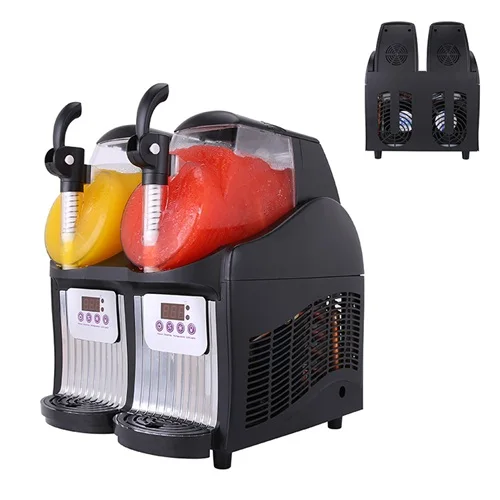 

Low price new style mini double tanks ice slush machine /Snow Melting machine /Sand ice machine for sale