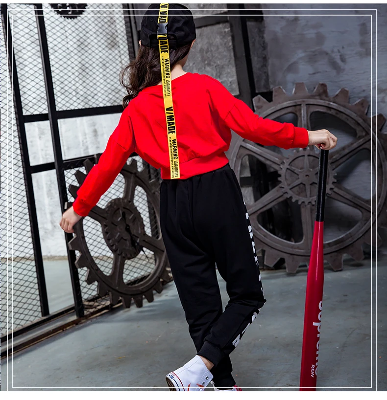 Street Dance Costumes Suit Girls_02