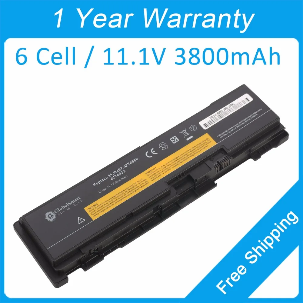 6 ячеек 3800mah аккумулятор для ноутбука lenovo ThinkPad T410si T400s 2825 T410s 2801 2808 2809 42T4688 42T4691 42T4833 |