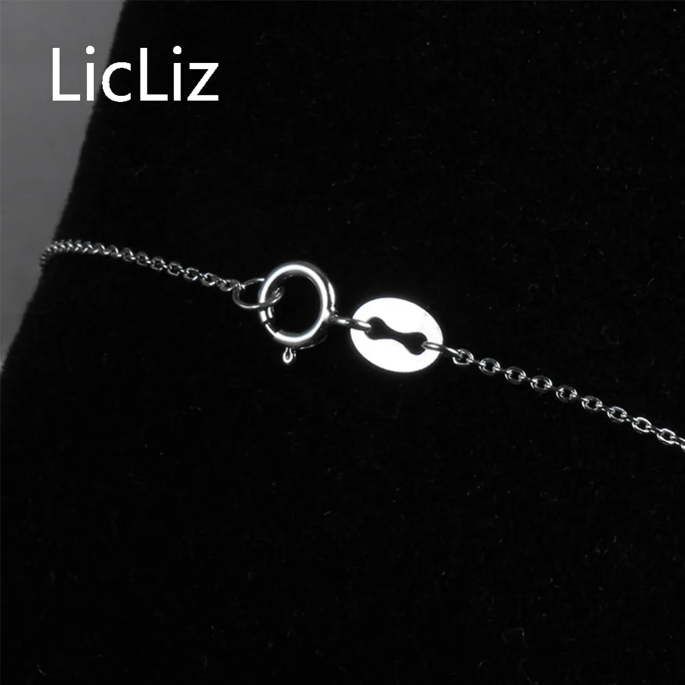 LicLiz 925 пробы серебряный милый браслет с сердцем для женщин модные вечерние ювелирные изделия для свиданий Pulseira Feminina модные браслеты LB0121