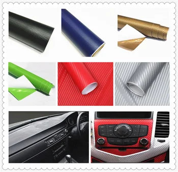 

127cmx10cm car carbon fiber film waterproof DIY decoration for BMW 335is Scooter Gran 760Li 320d 135i