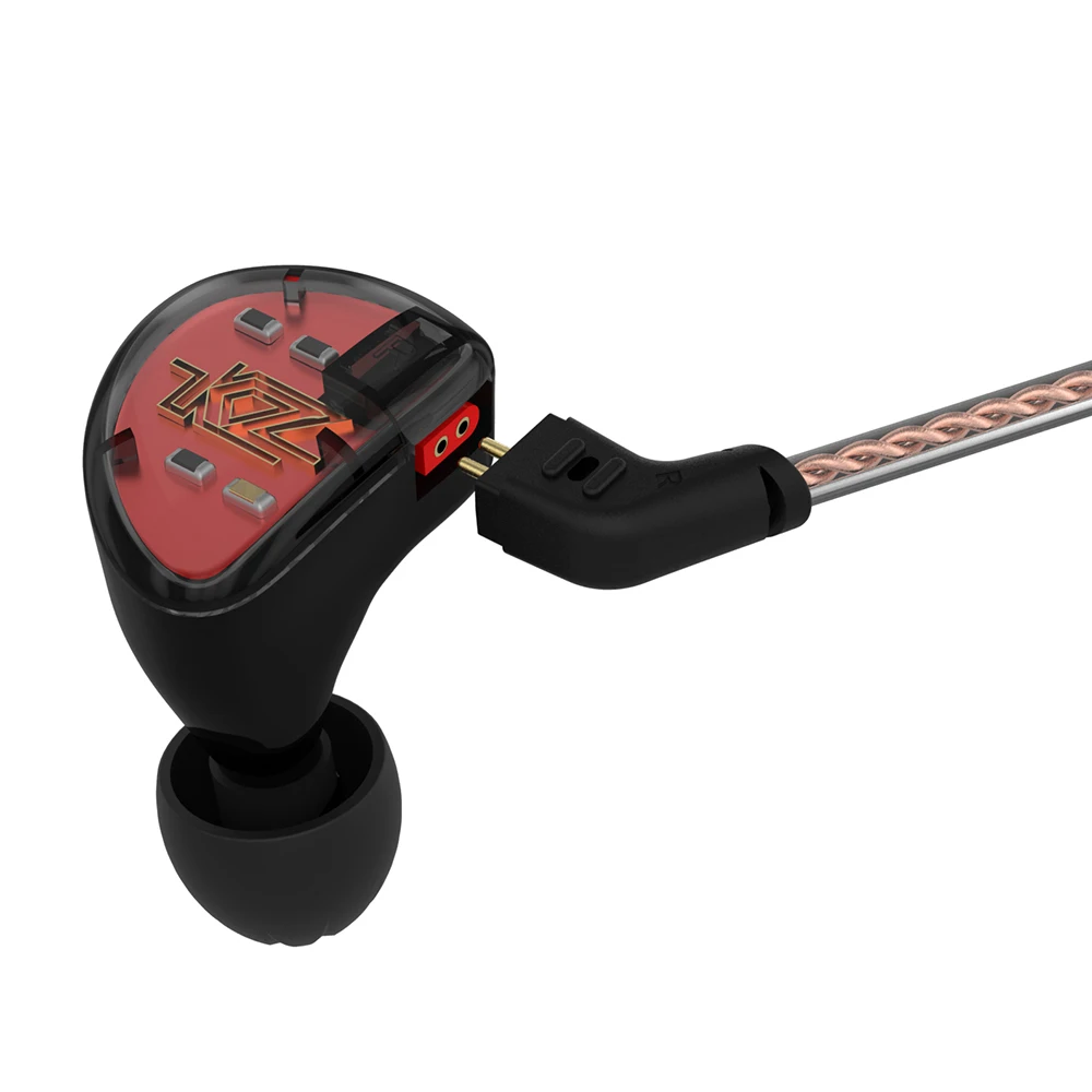 KZ AS10 5BA HiFi Stereo In-Ear Earphone High Resolution Earbud Headphone   with 0.75mm 2 pin Cable Five Balanced Armature Driver