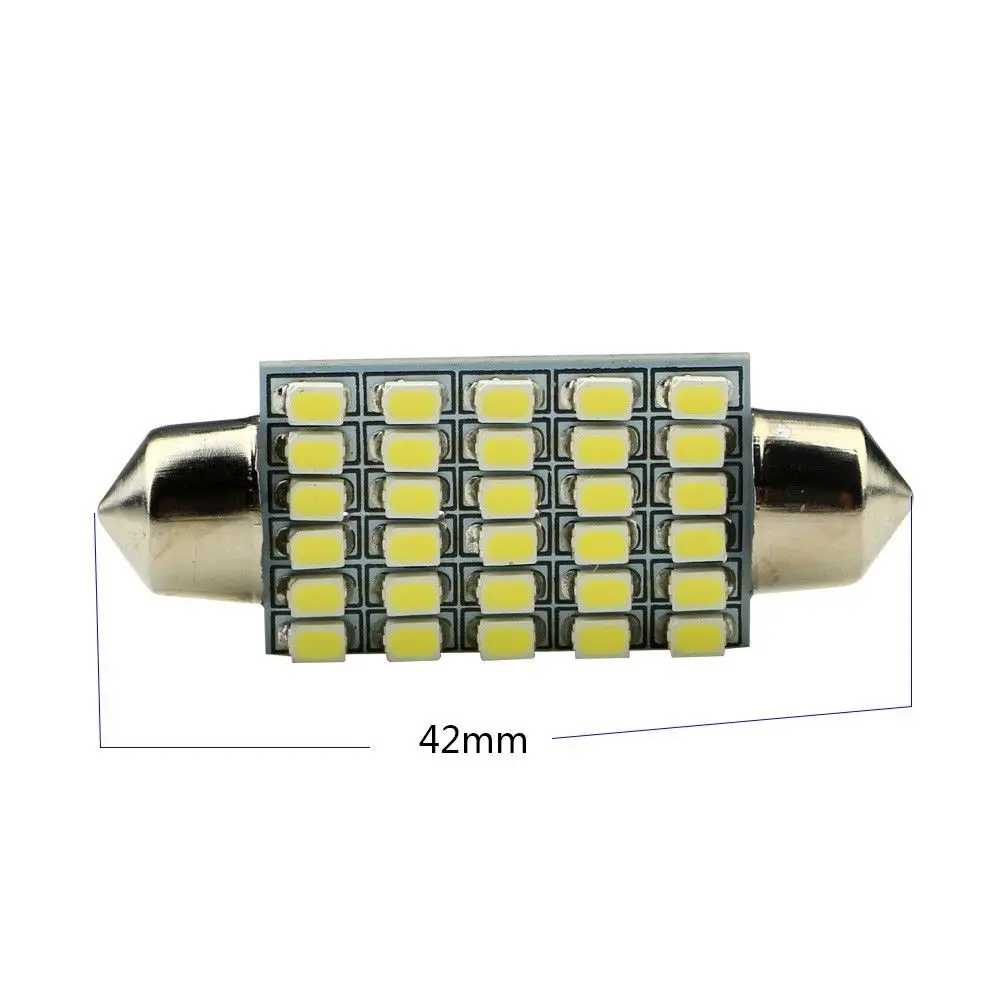 4 шт 12V лампада Torpedo 30 светодиодов Luz Teto материнская плата Smd светильники Super Branca 42mm