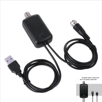 

HDTV Antenna Amplifier Signal Booster TV High Gain Channel Boost Tuner Indoor VHF UHF TV Antenna