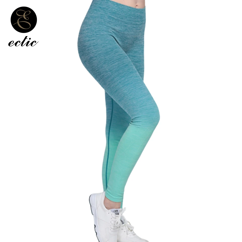 Ombre Леггинсы Tie Dye Майя Mujer Deportivas градиент Спортивные леггинсы Высокая талия узкие