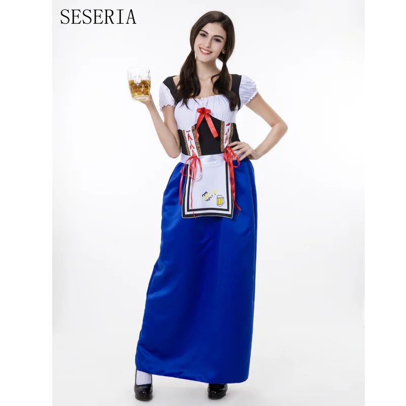 SESERIA Carnival German Beer Girl Costumes Sexy Halloween Beer Girl