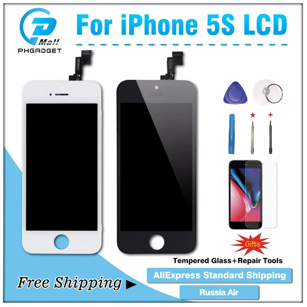 

AAA Best Quality LCD + Display + Touch + Screen for iPhone 5S Digitizer Assembly