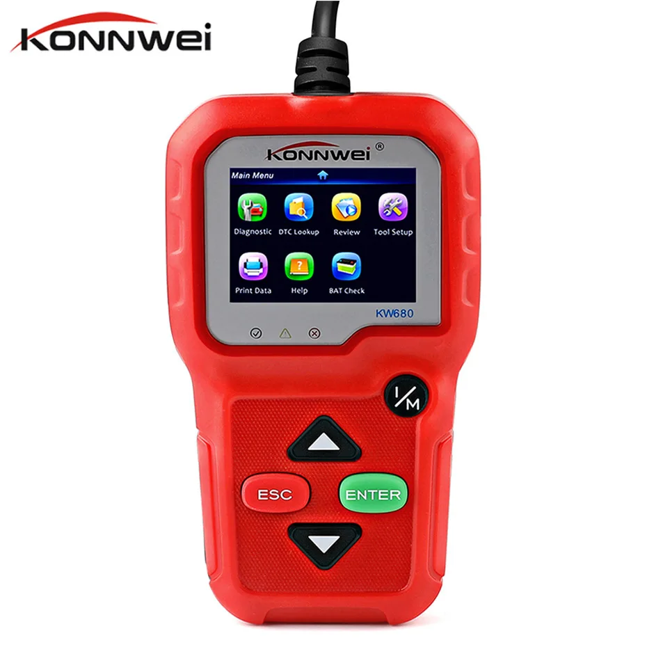 

Konnwei KW680 OBD2 Automotive Scanner OBD2 Diagnostic Tool OBDII CAN Diagnostic-Tool OBD Diagnostic Tool OBD 2 Autoscanner