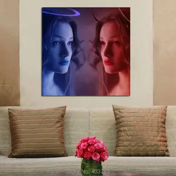 

Modern abstract perfect 30x30 oil painting handpainted on canvas"Another self" home decoration