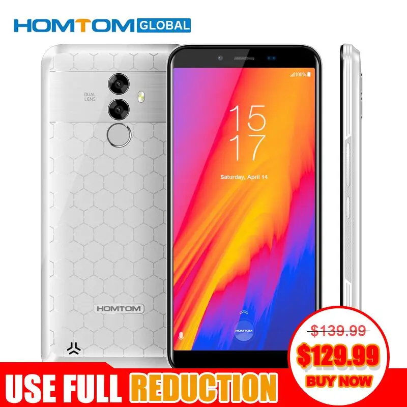 HOMTOM Новый 2018 S99 дюймов 18:9 полный дисплей мобильного телефона Android 8 0 Octa Core ГБ