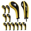 12 Pcs Golf Club Head Iron Covers Zippered Neoprene Protective Portable Durable Tool ASD88 ► Photo 3/6