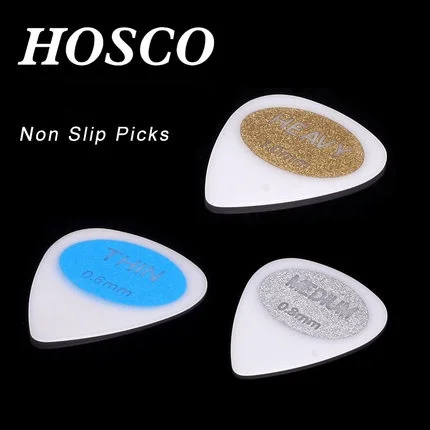 

HOSCO 6SPM/H/T Non-Slip Pick Plectrum Mediator for Acoustic and Electric Guitar, Gauge 0.6/0.8/1.0mm, Made in Japan