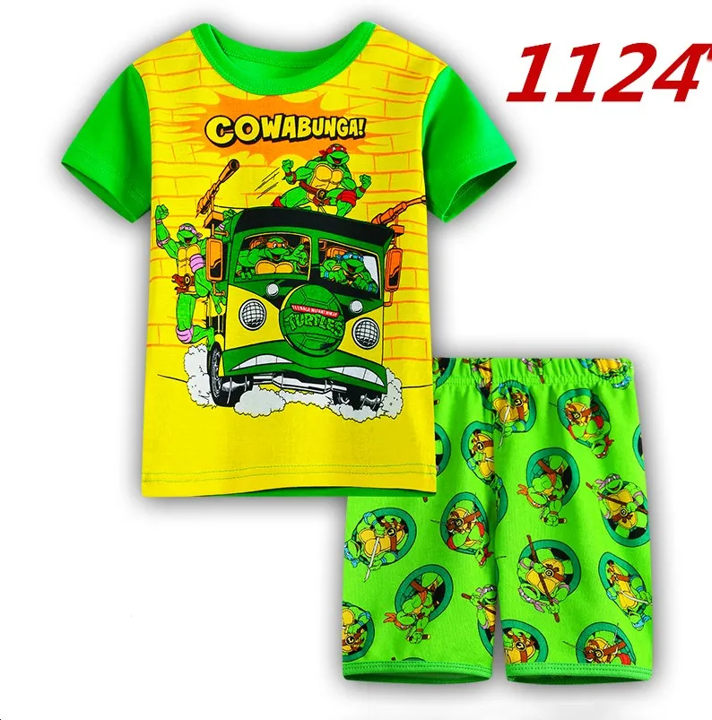 Летняя детская одежда пижамы с героями мультфильмов для девочек детские пижамы принцессы Семейный комплект одежды для сна с принтом для малышей - Цвет: Лимонно-желтый