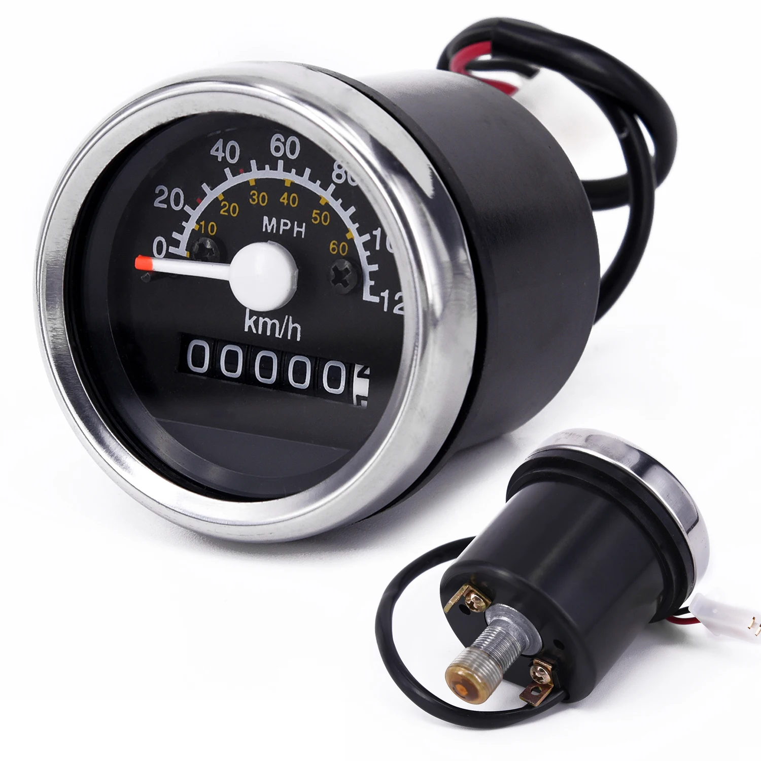 

Motorcycle 120km/h LCD Digital Odometer Speedometer Tachometer Gauge Universal
