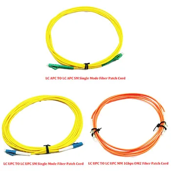 

30 Pieces 5.0 Meter LC TO LC UPC/APC SM Single Mode MM 50/125 Multi Mode 1Gbps OM2 Simplex 3.0mm Optical Fiber Patch Cord